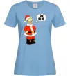 Жіноча футболка SIMPSON SANTA Блакитний фото