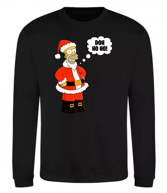 Свитшот SIMPSON SANTA Черный фото