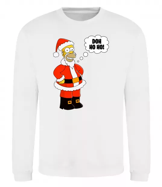 Свитшот SIMPSON SANTA Белый фото