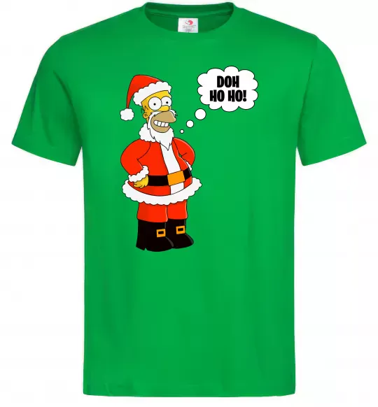 Чоловіча футболка SIMPSON SANTA Зелений фото