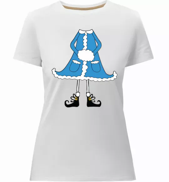 Женская премиум футболка Snow Maiden Белый фото