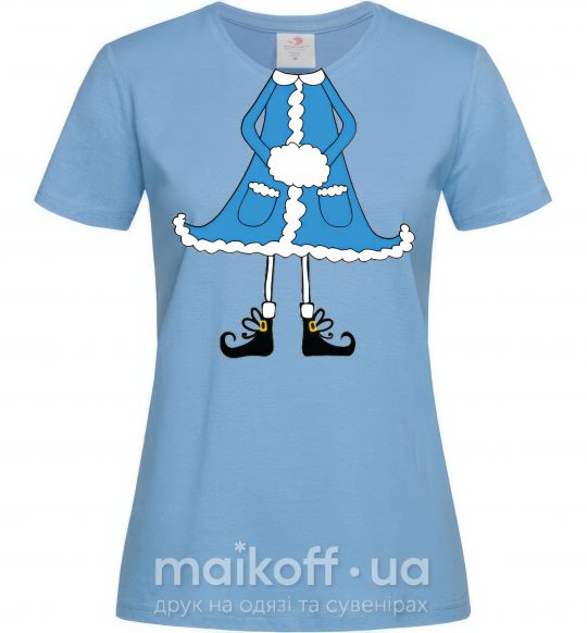 Жіноча футболка Snow Maiden Блакитний фото