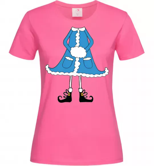 Женская футболка Snow Maiden Ярко-розовый фото