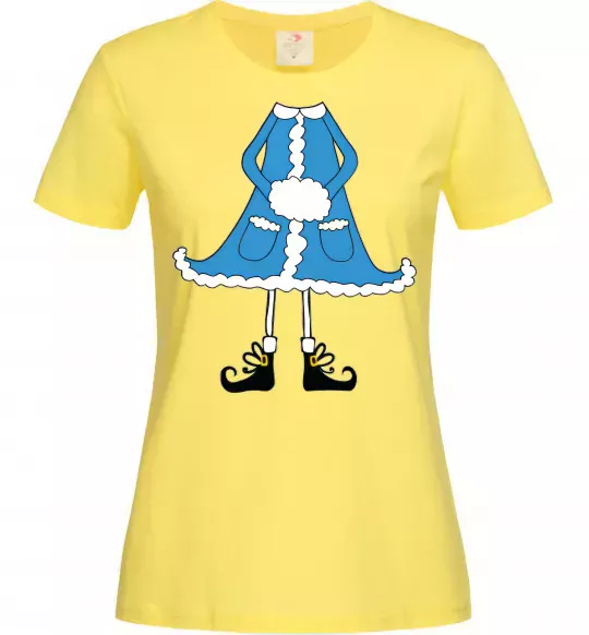 Женская футболка Snow Maiden Лимонный фото