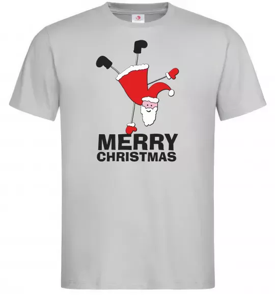 Мужская футболка FUN SANTA Серый фото