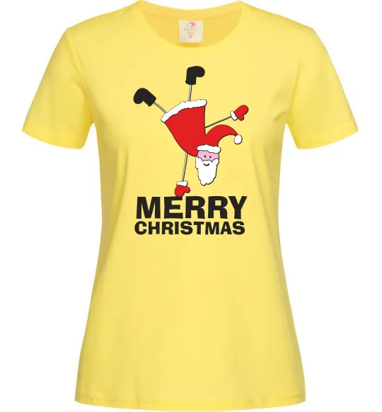 Жіноча футболка FUN SANTA Лимонний фото