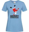 Жіноча футболка FUN SANTA Блакитний Жіноча футболка FUN SANTA Блакитний фото