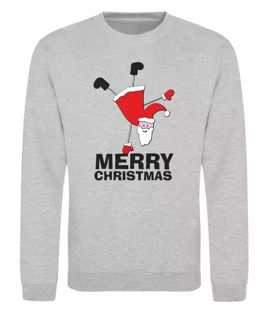 Свитшот FUN SANTA Серый меланж фото
