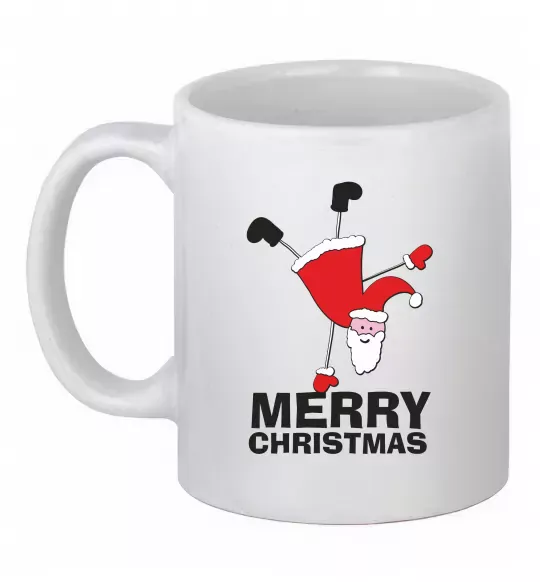 Чашка керамическая FUN SANTA Белый фото