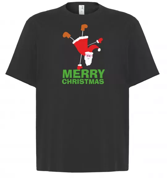 Футболка Оверсайз FUN SANTA Черный фото