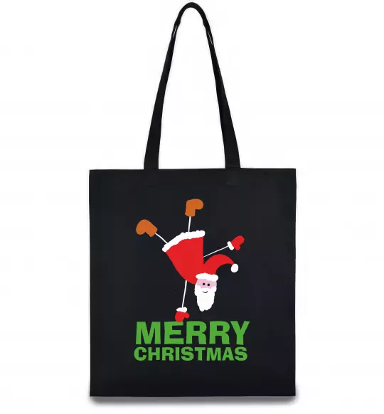 Еко-сумка FUN SANTA Чорний фото