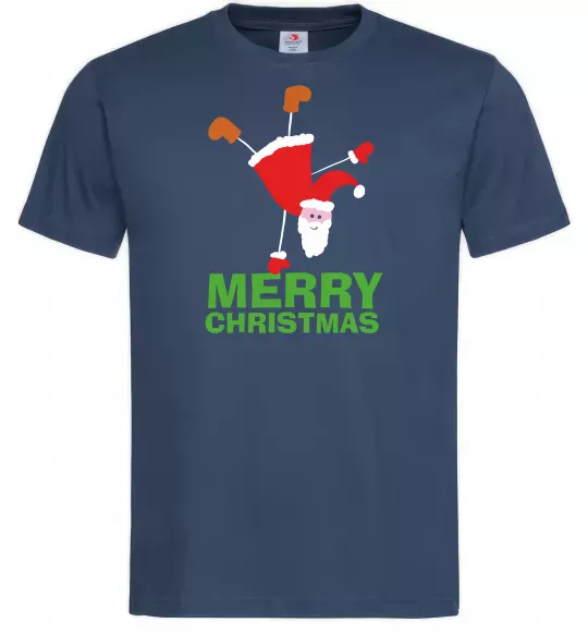 Мужская футболка FUN SANTA Темно-синий фото