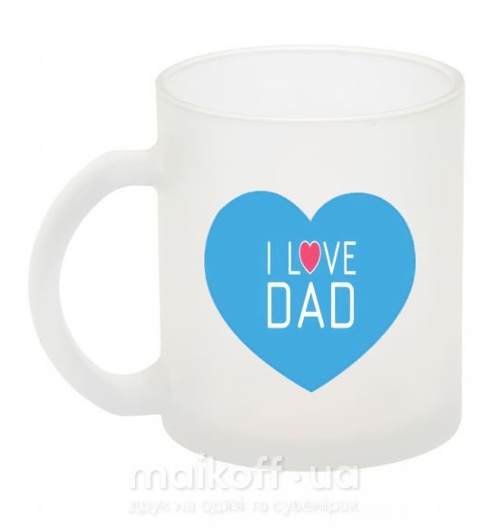 Чашка стеклянная I LOVE DAD Фроузен фото