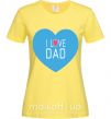 Женская футболка I LOVE DAD Лимонный фото