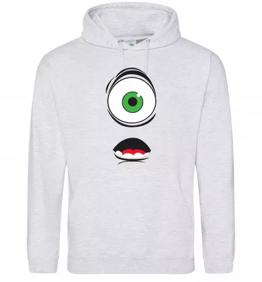 Мужская толстовка (худи) МАЙК ВАЗОВСКИ Серый меланж фото