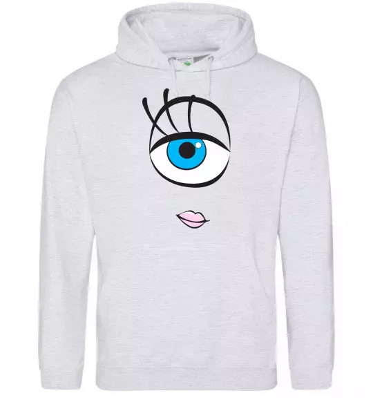 Женская толстовка (худи) +СЕЛИЯ Серый меланж фото