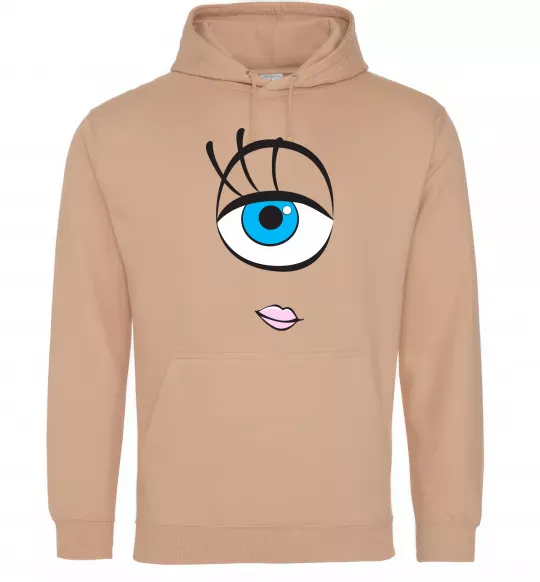 Женская толстовка (худи) +СЕЛИЯ Песочный фото