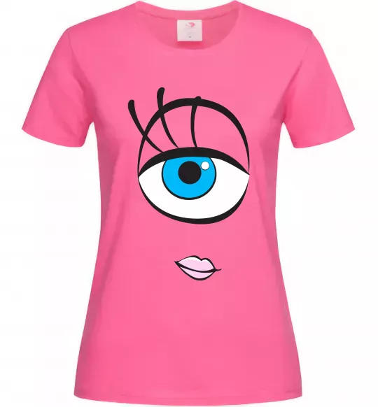 Женская футболка +СЕЛИЯ Ярко-розовый фото