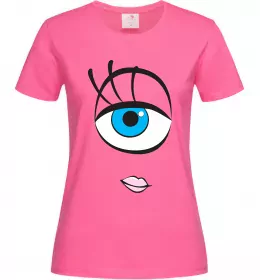 Женская футболка +СЕЛИЯ Ярко-розовый фото