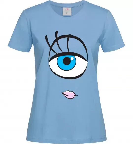 Женская футболка +СЕЛИЯ Голубой фото