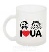 Чашка стеклянная I love UA Фроузен фото