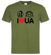 Чоловіча футболка I love UA Оливковий Чоловіча футболка I love UA Оливковий фото