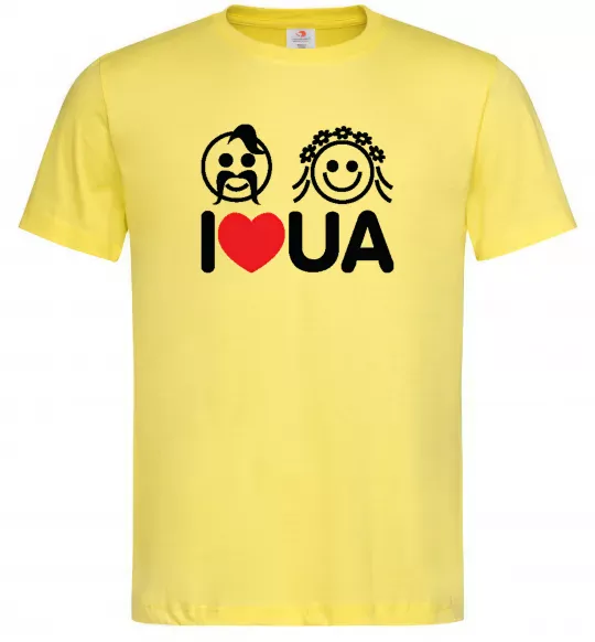 Чоловіча футболка I love UA Лимонний фото