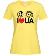 Жіноча футболка I love UA Лимонний фото