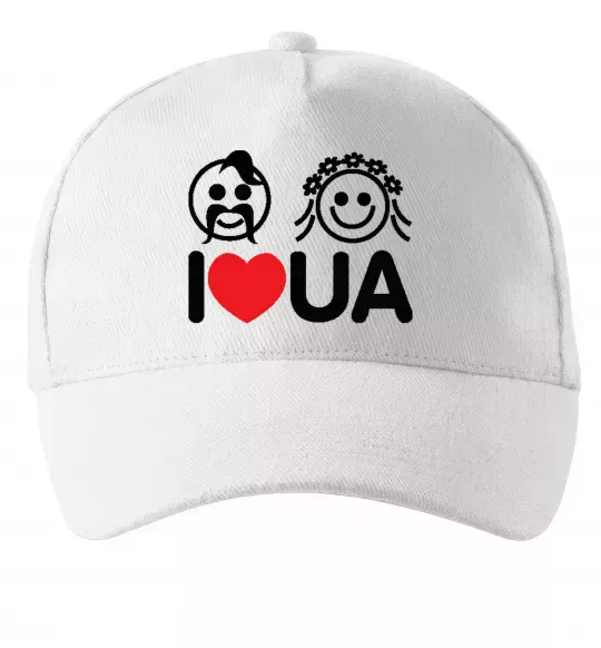 Кепка I love UA Белый фото