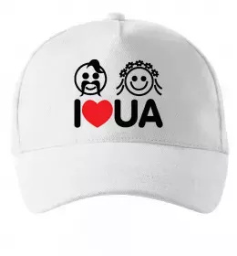 Кепка I love UA Білий фото