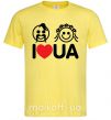 Чоловіча футболка I love UA Лимонний фото