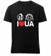 Чоловіча преміум футболка I love UA Чорний фото
