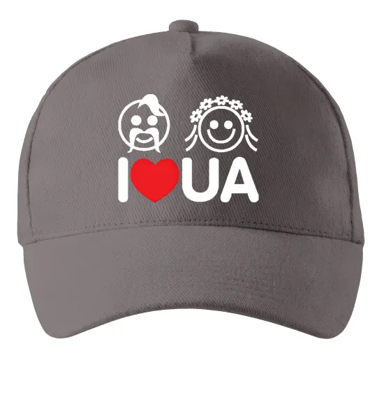 Кепка I love UA Сірий фото