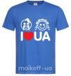 Чоловіча футболка I love UA Яскраво-синій фото