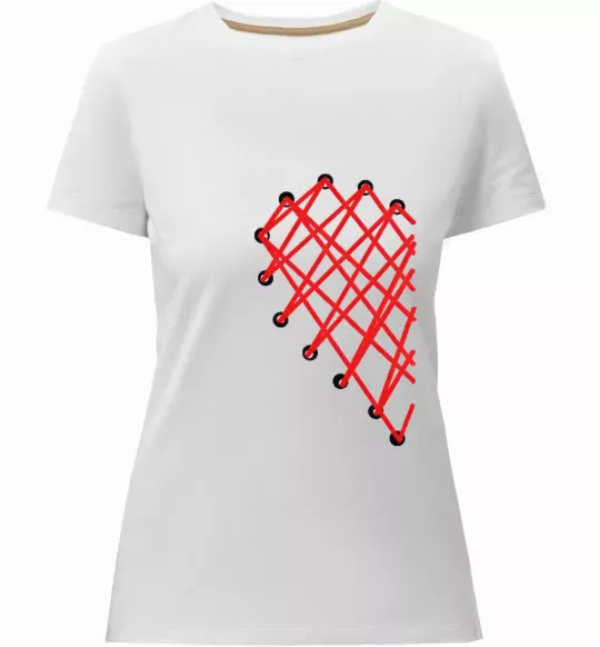 Жіноча преміум футболка COTTON Білий фото