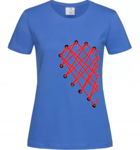 Жіноча футболка COTTON Яскраво-синій фото