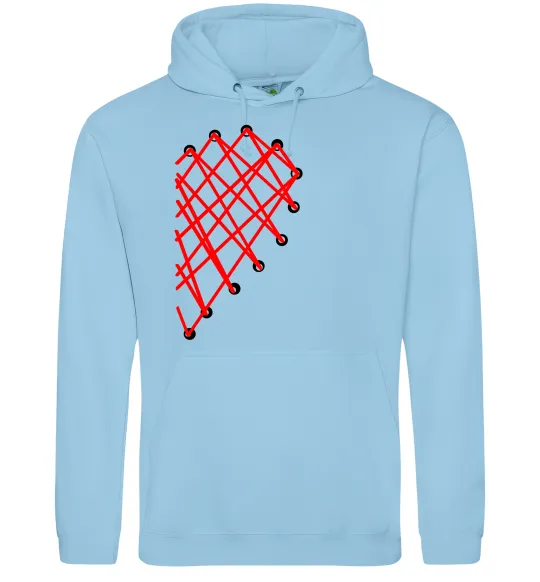 Мужская толстовка (худи) HEART Голубой фото