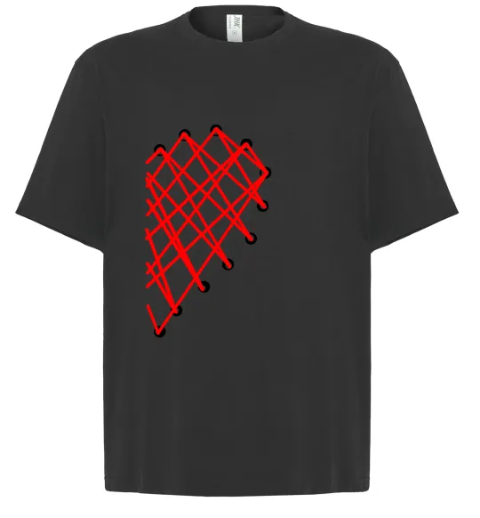 Футболка Оверсайз HEART Черный фото