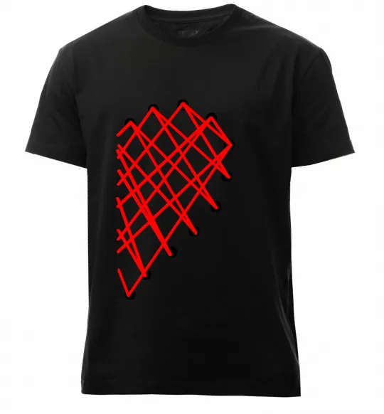 Чоловіча преміум футболка HEART Чорний фото