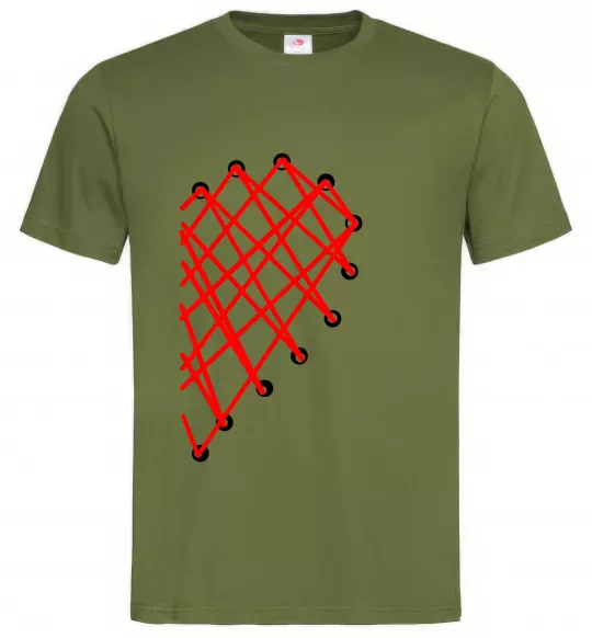 Чоловіча футболка HEART Оливковий фото