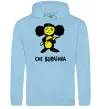 Мужская толстовка (худи) ЧЕБУРАШКА Голубой фото