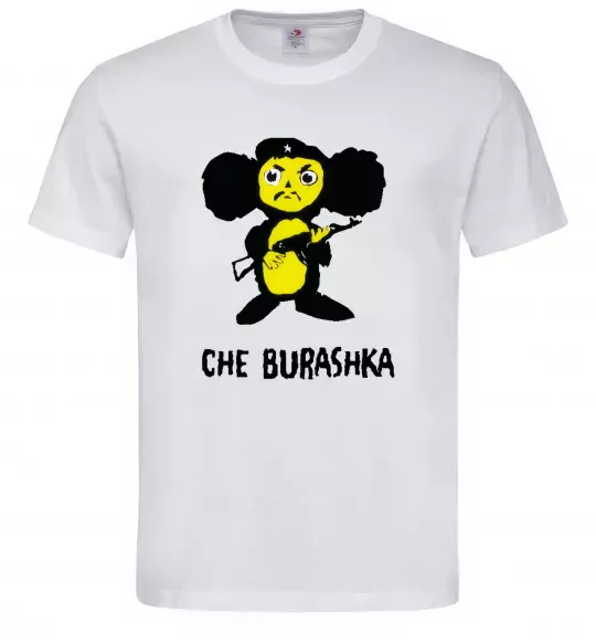 Мужская футболка ЧЕБУРАШКА Белый фото