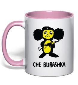 Чашка з кольоровою ручкою ЧЕБУРАШКА