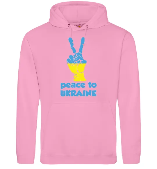 Женская толстовка (худи) Peace to Ukraine Розовый фото