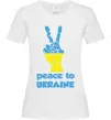 Женская футболка Peace to Ukraine Белый фото