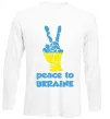 Лонгслив Peace to Ukraine Белый фото