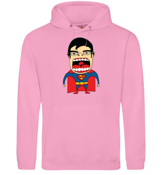 Чоловіча толстовка (худі) Супермен (Roberto Salvador) Рожевий фото