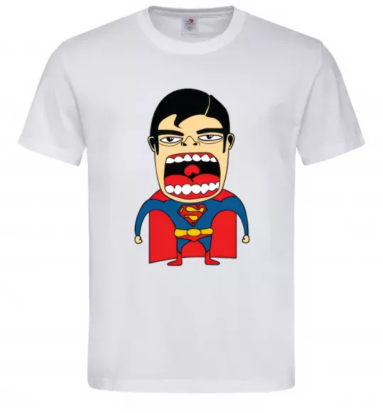 Мужская футболка Супермен (Roberto Salvador) Белый фото