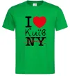 Мужская футболка I love Київ Зеленый фото