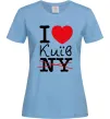 Женская футболка I love Київ Голубой фото